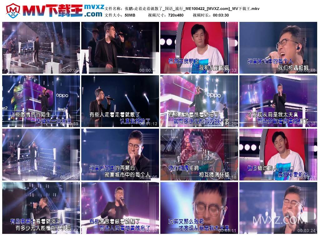 张鹏-走着走着就散了_国语_流行_ME100422